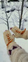 Rusettiset fingerless mittens, knitting pattern