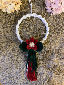 Makramee valokranssi