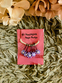 Violetti Kukka- silmukkamerkki