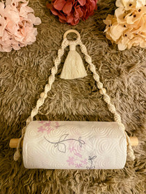 Tupsu talouspapariteline, makramee