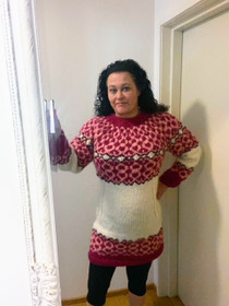 Jaspis knitted dress, knitting pattern