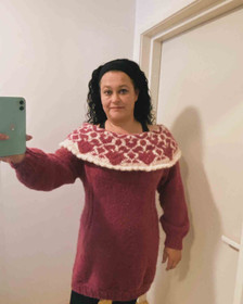 Karneoli -mekko, neuleohje