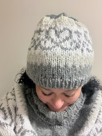 Sydänkäpy -myssy ja lapaset, neuleohje