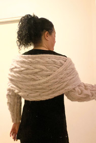 Halaus -hihahuivi, neuleohje