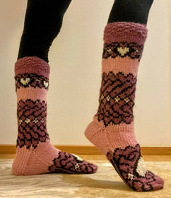 Jalosydän -socks, knitting pattern