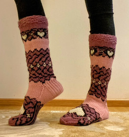 Jalosydän -socks, knitting pattern