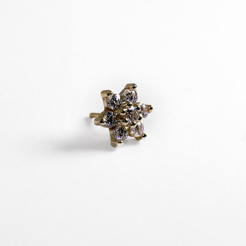 White gold flower