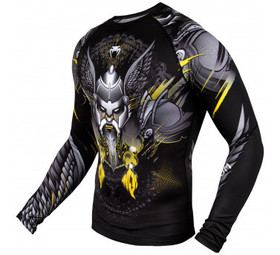  VENUM VIKING 2.0 RASHGUARD - LONG SLEEVES - BLACK/YELLOW