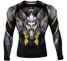  VENUM VIKING 2.0 RASHGUARD - LONG SLEEVES - BLACK/YELLOW