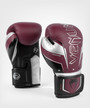 Venum Elite Evo Boxing Gloves - Burgundy/Silver