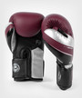 Venum Elite Evo Boxing Gloves - Burgundy/Silver