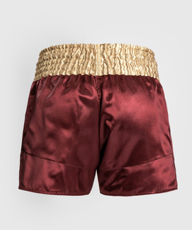 Venum Classic Muay Thai Short - Burgundy/Gold/White