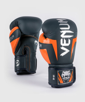 Venum Elite Nyrkkeilyhanskat - Navy/Silver/Orange