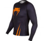 Venum Challenger Rash Guard - Black/Orange - Long Sleeves