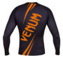 Venum Challenger Rash Guard - Black/Orange - Long Sleeves