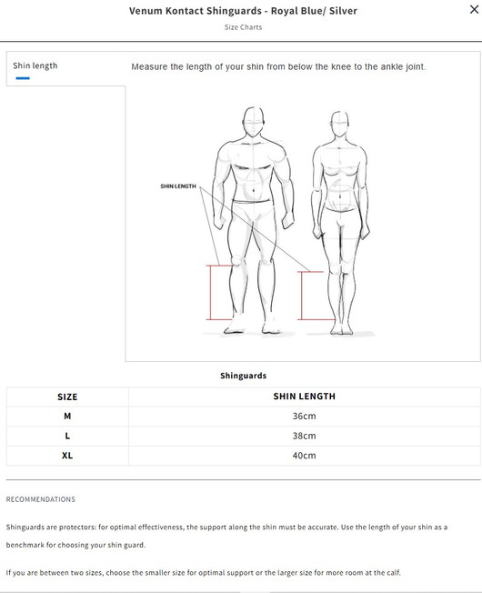 Venum Kontact Säärisuojat - Sininen/Hopea