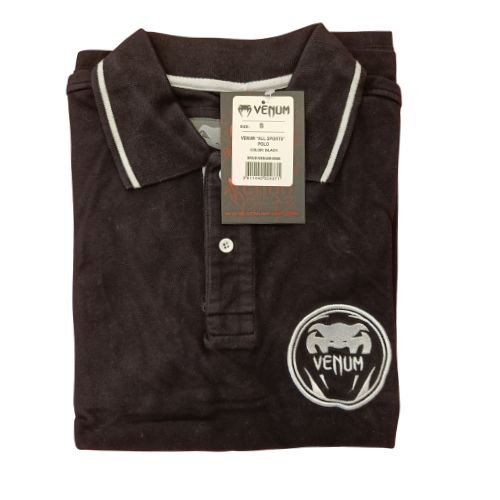 Venum All Sports Polo – Musta Miesten Paitapusero