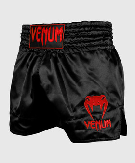 Venum Classic Muay Thai shortsit - Musta-Punainen
