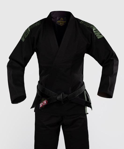 Venum Contender Evo 2.0 BJJ Gi – Musta brasilialaisen jiu‑jitsun puku