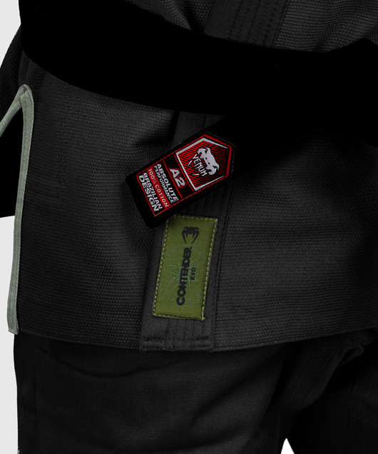 Venum Contender Evo 2.0 BJJ Gi – Musta brasilialaisen jiu‑jitsun puku