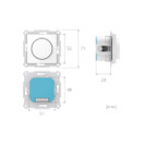 Plejd Kierrettävä valonsäädin adapteri RTR-01