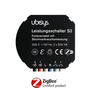 Ubisys Smart Home S2 ZigBee 2 rele