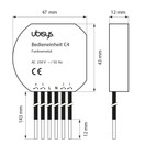 Ubisys Smart Home C4 ZigBee ohjausyksikkö 4 input