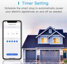 Meross Smart Outlet älypistorasia ulkokäyttöön Homekit, Alexa, Google