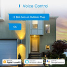 Meross Smart Outlet älypistorasia ulkokäyttöön Homekit, Alexa, Google