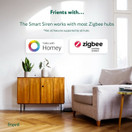 Frient Smart Siren - Akkuvarmennettu Zigbee Sireeni