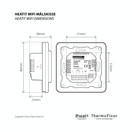Heatit WiFi thermostat - Älytermostaatti 16A/3600W musta