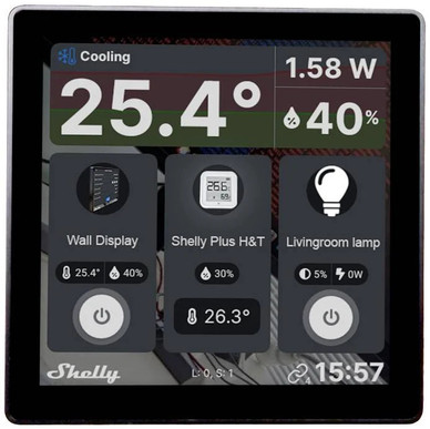 Shelly Wall Display - Kosketusseinäpaneeli (Wifi,BT)