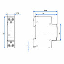 ABB ESB16-11N-06 1s/1a 16A k.230VAC/DC hur - Välirele hiljainen