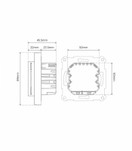 Heatit Z-TRM6 thermostat - Z-Wave Lattialämmitystermostaatti Musta