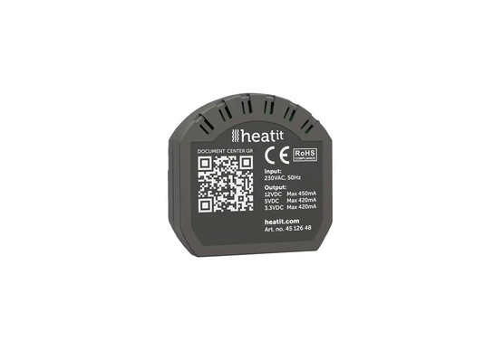 Heatit Transformer - Muuntaja 230VAC -> 12VDC - 5VDC - 3.3VDC