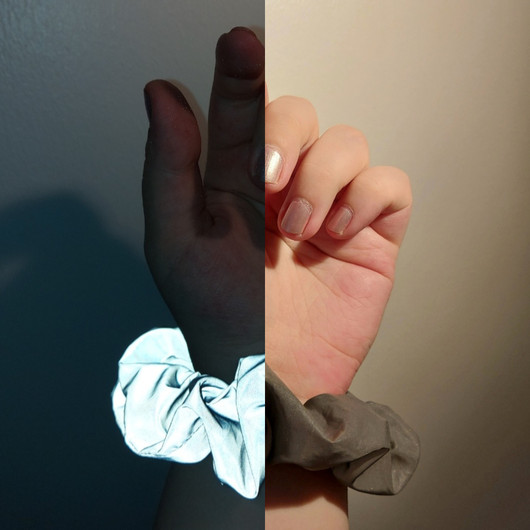 HELJÄ -heijastava scrunchie, eri värejä