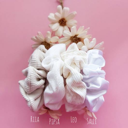 PIPSA -pitsiscrunchie, eri värejä