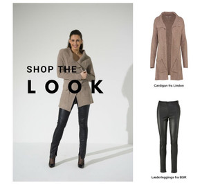 Elinette upea kamelinruskea neuletakki