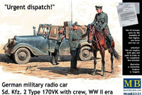 Urgent Dispatch! German Radio Car SdKfz 2 Type 170VK with Crew 1/35