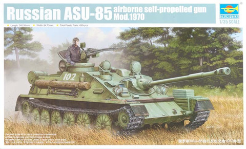 ASU-85 Russian Airborne Self-Propelled Gun Model 1970 1/35