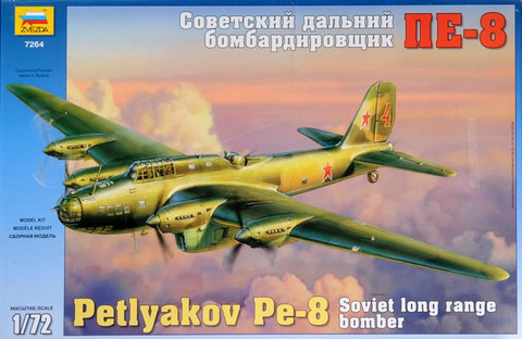 PE-8 Soviet Heavy Long Range Bomber 1/72