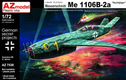Messerschmitt Me 1106B-2a Nachtjäger Luftwaffe ’46 1/72