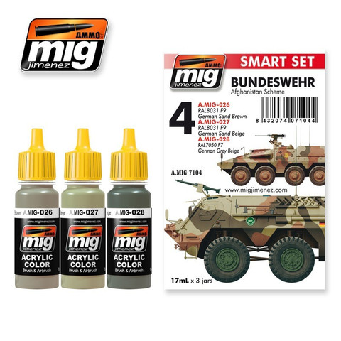 BUNDESWEHR AFGHANISTAN SCHEME - SMART ACRYLIC SET