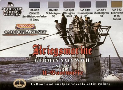 Kriegsmarine Color set 2 U-Boot Waffe (6 X 22ml)