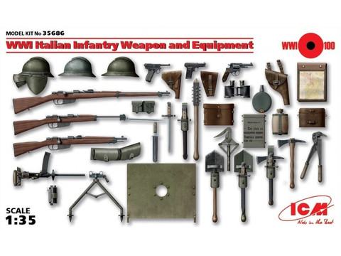 WWI Italian Infantry Weapons and Equipment 1/35