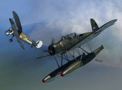 Arado Ar196A-2 Versus Gloster Sea Gladiator 1/72