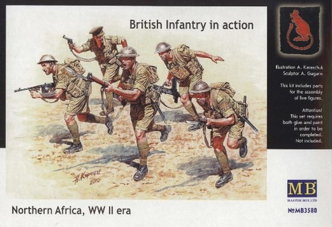 British Infantry in action "Northern Africa, WW II era" 1/35