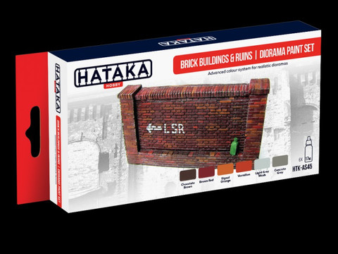 Brick Buildings & Ruins Diorama Paint Set