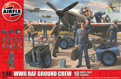 WWII RAF Ground Crew (10 Multi Part Figures) 1/48