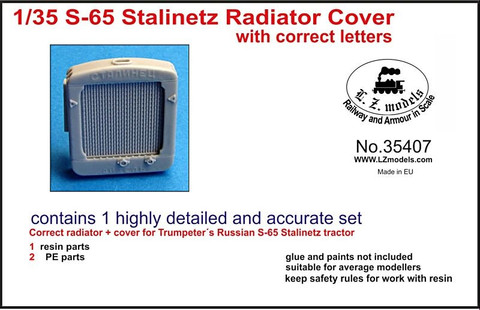 Stalinez Radiator Cover with Correct Letters 1/35